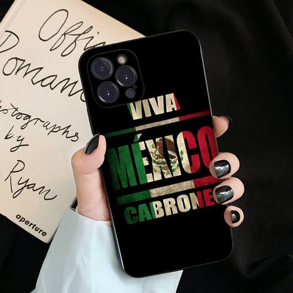 México Case de teléfono de la bandera mexicana para iPhone 6 7 8 Plus 11 12 13 14 Pro SE 2020 Max Mini X XS XR Back Funda Cover