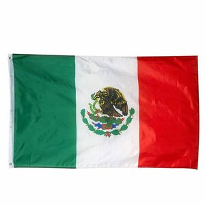 Mexique drapeau National 90X150cm suspendu imprimé rouge blanc vert Mex Mx drapeaux nationaux mexicains Mexicanos bannière pour la décoration