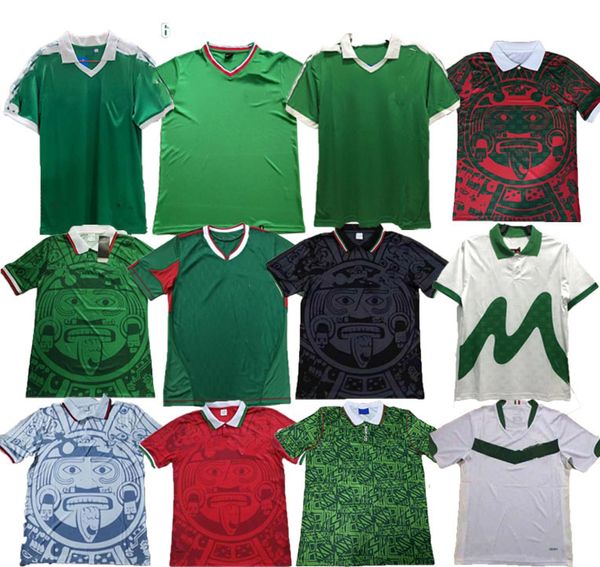 México Retro Soccer Jerseys 1970 1994 1995 1996 1997 1998 2006 2010 camiseta de fútbol vintage portero Uniforme 70 94 95 96 97 98 BLANCO H.SANCHEZ HERNANDEZ Maillot
