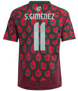 Mexico voetbaljersey H. Losano G Dos Santos 24 25 Men Dames Kids Chicharito Kit Sportvoetbal Shirt Sets Training S.Gimenez Mexicaans Home weg uniform 2024 2023