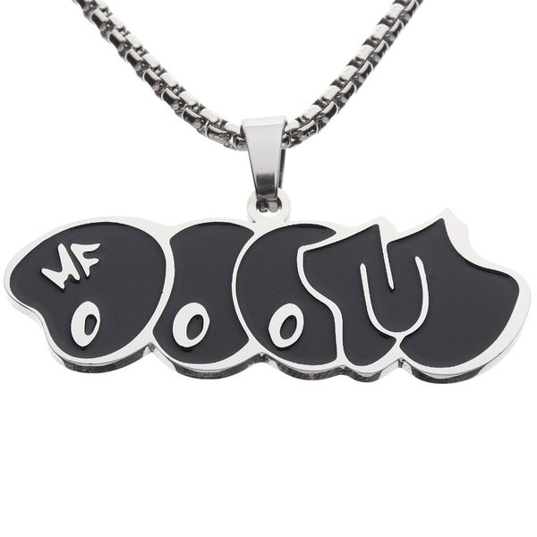 MF Doom Mm Black Tide – collier avec pendentif de marque pour hommes et femmes, personnalité Hip-Hop, Couple, mode, bijoux assortis, cadeau