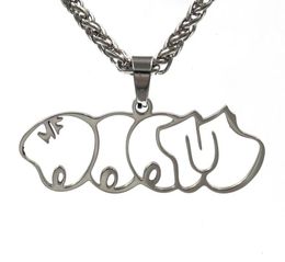 MF DOOM MM Food Fashion Brand Pendant Collier Men and Women Personality Hiphop Couple Street Allmatch Jewelry7335069
