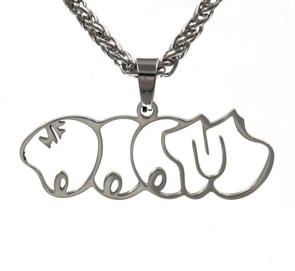 MF DOOM MM Food Fashion Brand Pendant Collier Men and Women Personality Hiphop Couple Street Allmatch Jewelry7335069