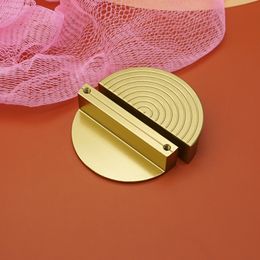 Mfys semi-cercle brossé Gold Cabinet Handles