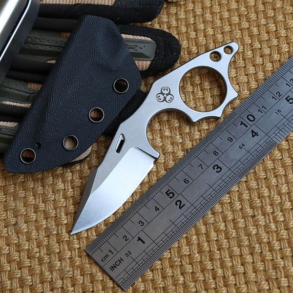 MG Arctic Fox Cuchillo táctico de hoja fija N690 Cuchilla de caza Cuchillos rectos de pesca KYDEX Vaina de supervivencia para acampar al aire libre equipo EDC herramienta