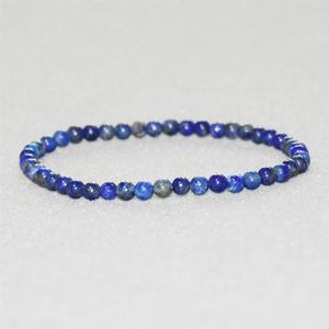 MG0028 Whole 4 mm Lapis Lazuli Mini Pulsera de piedras preciosas Piedra natural Mujeres Yoga Mala Beads Jewelry301j