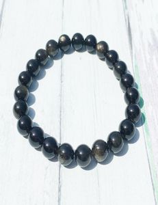 MG0392 A Grade Natuurlijke Gouden Obsidiaan Armband Healing Balans Meditatie Armband Stress Relief Gift Whole1811652