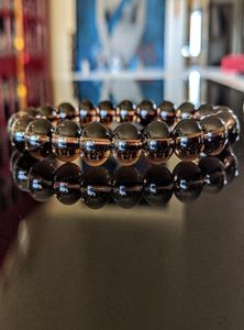 MG1138 Top graad Champagne Brown Smoky Quartz Bead Bracelet voor mannen Hoge kwaliteit Energy Crystal Bracelet3955011