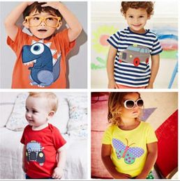 MG9 2016 nieuwe collectie jongens meisjes kinderen 100% katoen korte mouw cartoon dieren print t-shirt jongens meisje causale zomer t-shirt multi stijlen gratis