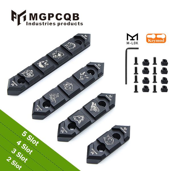 MGPCQB – rail ACR métallique à 2/3/4/5 fentes, compatible avec le rail keymod Mlok Picatinny