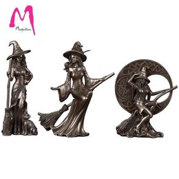 [MGT] L'Europe et les États-Unis rétro créatif moderne minimaliste accessoires pour la maison personnalité sorcière artisanat ornements statue 201125