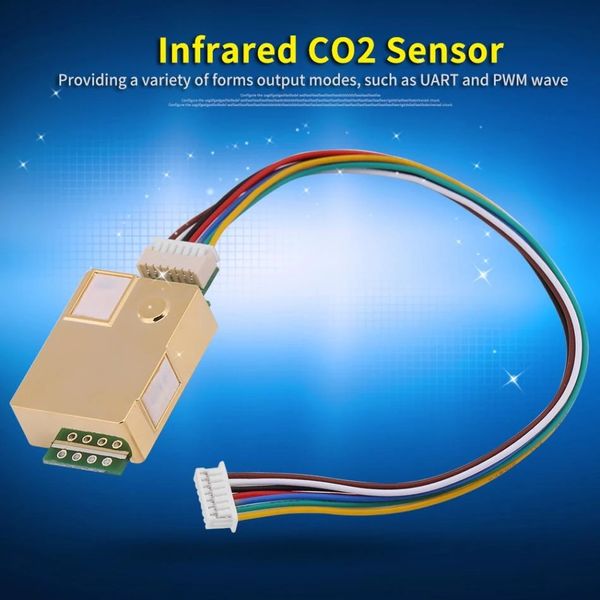 Sensor infrarrojo de CO2 MH-Z19B para dióxido de carbono, Monitor de calidad del aire interior, Detector de carbono CO, analizador MH Z19