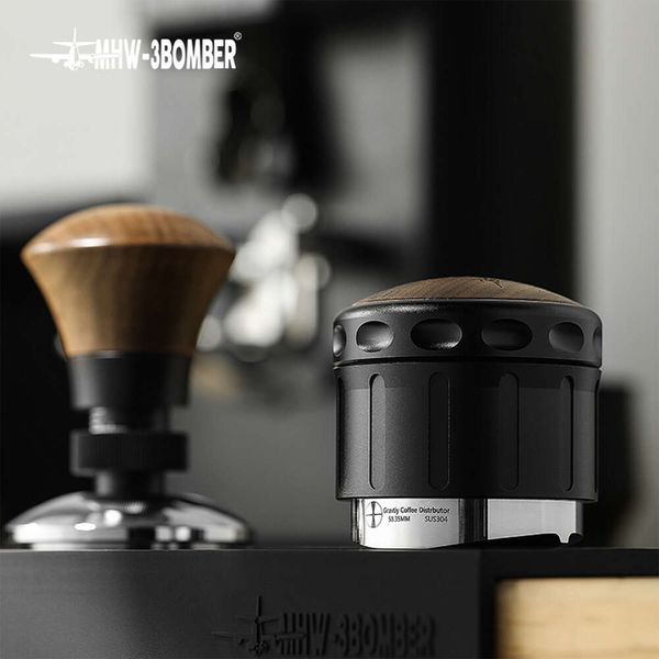 Distributeur de café adaptatif MHW-3BOMBER mm, hauteur 58.35mm, profondeur réglable, doseur à expresso, niveleur Barista à domicile, accessoires d'outils