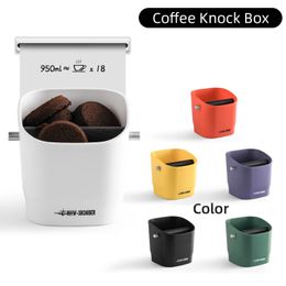 MHW 3BOMBER Vierkant koffieresidu-klopbox Afneembare staaf en antislipbasis Vaatwasmachinebestendig Barista Espresso-accessoires 231225