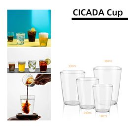 MHW 3Bomber Water Tasses de bois réutilisables en verre expresso tasse de lunettes classiques Chic Home Cuisine Accessoire 231221