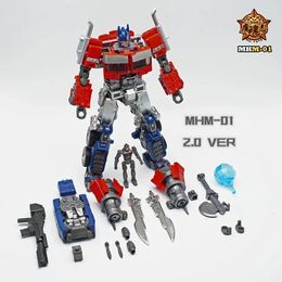 Transformación MHZ MHM-01 MHM01 2.0 Ver OP Commander Versión 20cm Película 7 KO SS102 SS-102 Figura de acción Robot juguetes 240408