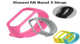 MI Band 3 4 Sangle STRAP pour Xiaomi Miband 34 STRAPE DE MONTRER MI 3 4 Pulsera Correa MI Band 34 Bracelet en silicone Remplacement 6813547