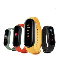 MI Band 6 Pulsera de pulsera inteligente relojes inteligentes 4 color pantalla táctil Miband 5 Fitness Blood Oxygen Track Heart Rife MonitorsMartba6877146