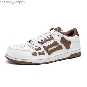 MI Chaussures pour hommes blancs Chunky Amiiri Bone Designer Top Low Black Shoe Grey Fashion Brand Skel Sweet High Sneaker Casual Sports Board Men Femmes 0IX0