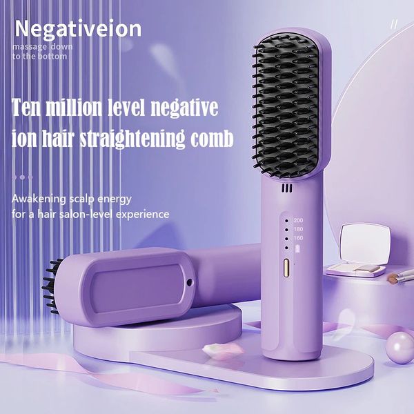 MI Hair lissers 3200mAh Woman Electric Peigt Dryer and Listening Brush Hair Styling Appirmes Pight Lingene 240523