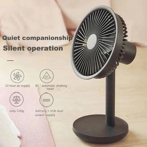 MI Portable Desk Van USB Fan de refroidissement rechargeable Ventilateur en plein air Ventilateur à 4 vitesses à 4 vitesses Félière silencieuse 240403