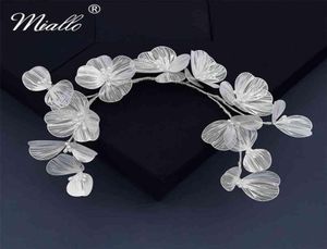 MIALLO BRIDAL Wedding Headband Flower Pearl Hair Accessoires For Women Sieraden Party Bride Headpiece Bruidsmeisje Gift 2107073771096