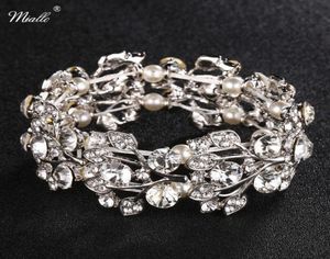 Miallo Rhinestone Alloy Bracelets Bangles Fashion Wedding Femmes Bijoux Accessoires Bride Bangles Q07178510962