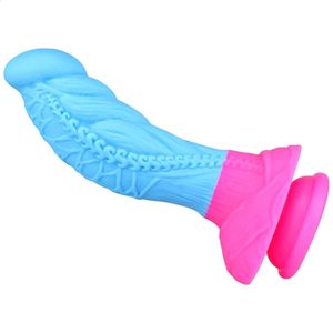 Miami Color Silicone Gode Grand Gode Sex Toy pour Femme avec Gland Épais Real Dong avec Ventouse Puissante Bite Raide 240130