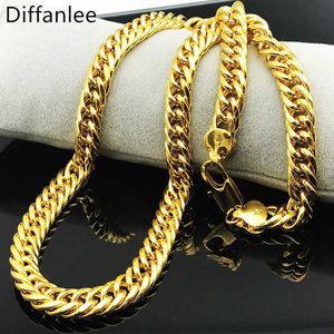 Tienda de cadena para hombres de Miami Cuba, joyería de hip-hop, oro, cobre grueso, largo y grueso, venta al por mayor Q0809