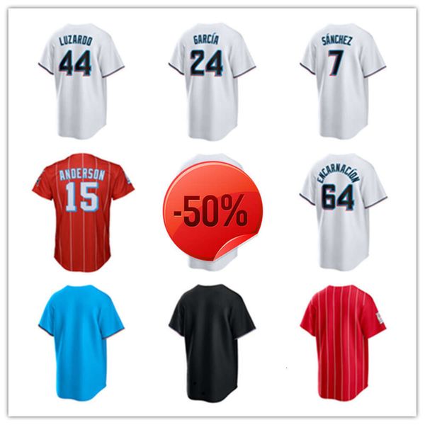 Miami Custom Marlins Jerseys de béisbol AJ Puk 28 Trevor Rogers 18 Sixto Sanchez 66 Tanner Scott 20 Burch Smith 62 George Soriano 60 Ryan Weathers