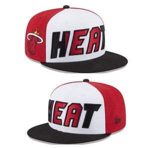 Miami'Heat''ball Caps 2023-24 unisexe mode coton casquette de Baseball Snapback hommes femmes chapeau de soleil broderie printemps été casquette