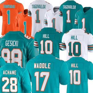 Tyreek Hill Jersey Bernie Kosar Dan Marino Tua Tagovailoa Jason Taylor Jaylen Waddle Devon Achane Jevon Holland Jalen Ramsey Larry Conka Poyer voetbaltruien