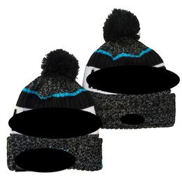 Miami''Marlins''Bobble Hoeden Baseball Ball Caps 2023-24 Modeontwerper Bucket Hat Chunky Knit Faux Pom Beanie''MLB Kerstmuts