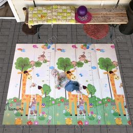 Miamumi Baby Activity Gym Foam Mat Kids Playmat Home Vouwing Thermisch tapijt Crawling Rug Dieralfabet Ontwikkeling van kinderen speelgoed 220531