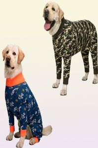 Miaododo hondenkleding camouflage hond pyjama's jumpsuit lichtgewicht honden kostuum onesies voor medium grote honden girlboy shirt 2011092377397
