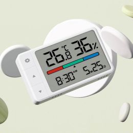 Miaomiaoce thermometer hygrometer vochtigheid meter multifunctionele klok voor thuis mini temperatuurvochtigheidssensor sensor