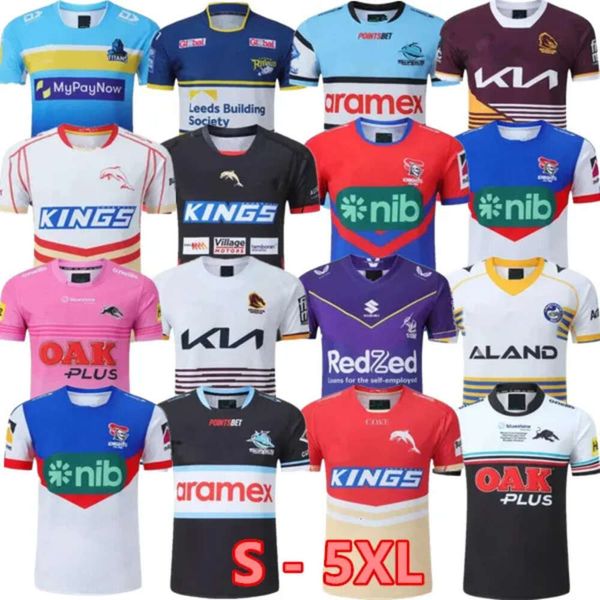 Miba 2023 Mejor Dolphin Rugby Top Penris Pantera Negra Indígena Denim Rinoceronte Entrenamiento Jersey All League Mans Camiseta S-5XL