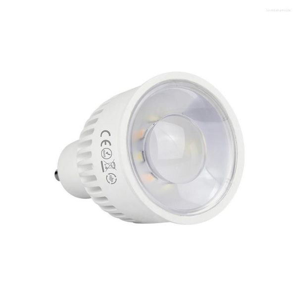 Miboxer 6W 2.4G GU10CCT Dual White LED Bombilla Lámpara Color Temperatura Ajustable AC85-265V WiFi Compatible al por mayor