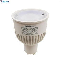 Miboxer FUT106 6W GU10 RGB CCT LED foco regulable AC100-240V WIFI Control Spot Light para dormitorio