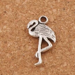 Flamingo Crane Charms Hangers 150 stks / partij Nieuwe 24x10mm Antiek Zilver L186 Sieraden Bevindingen Componenten DIY Fit Armbanden Kettingen