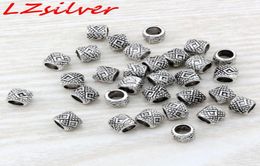 MIC 300PCS Antieke zilveren zinklegering kralen drumafstandsparken 7x6mm Diy sieraden D68086093