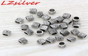 Micro 300pcs Antique argent zinc alliage de tambour perlé à tambour perles de tambour 7x6 mm bijoux D68086093