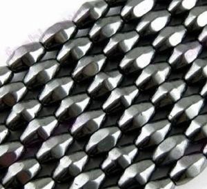 MIC 500 pièces hématite magnétique noire à facettes losange graine de riz perles en vrac bijoux bricolage Sell1943107