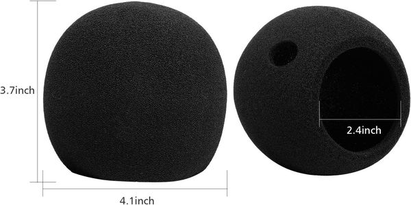 Housse en mousse pour micro compatible avec Blue Snowball Filtre anti-glace Housse de pare-brise compatible avec Blue Snowball