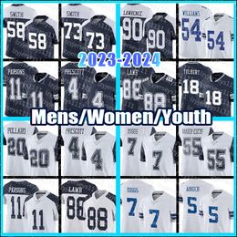 Micah Parsons Trevon Diggs Bryan Anger Camisetas de fútbol Dallases Cowboyes 4 Dak Prescott CeeDee Lamb Trey Lance Tony Pollard Tyler Smith Brandin Cooks Leighton C02