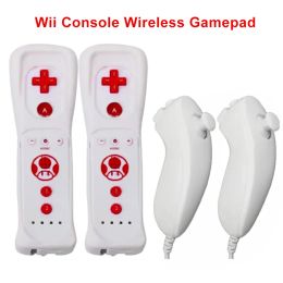 MICE 1 paire avec Nunchuck Controller Set Motion Plus Remote Controller Wii Remote Controller GamePad pour Nintendo Wii Games Control