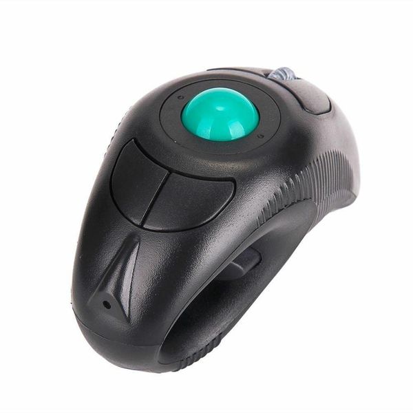 Ratones 1 PC Nuevo USB Inalámbrico PC Portátil Dedo HandHeld Trackball Mouse Ratones