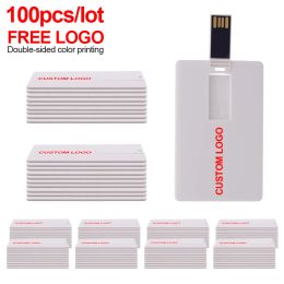 MICE 100pcs / lot carte de crédit Cartes Visa Master Visa HSBC USB Flash Drive2.0 Pen 128 Go 64 Go 32G 8G 16G USB CARTE BANQUE Mémoire Sticks Drive