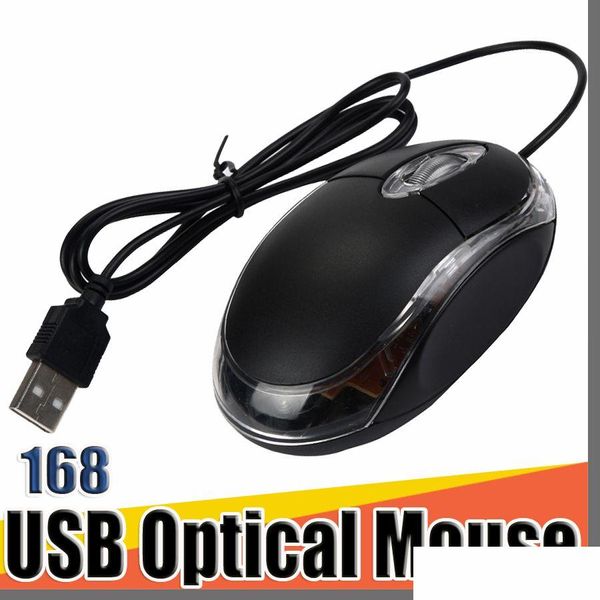 MICE 168D USB Wireless Optical Mouse Scroll ordinateur PC B-SJ Drop livraison Ordinateurs Networking Keyboards Entrée Otejs