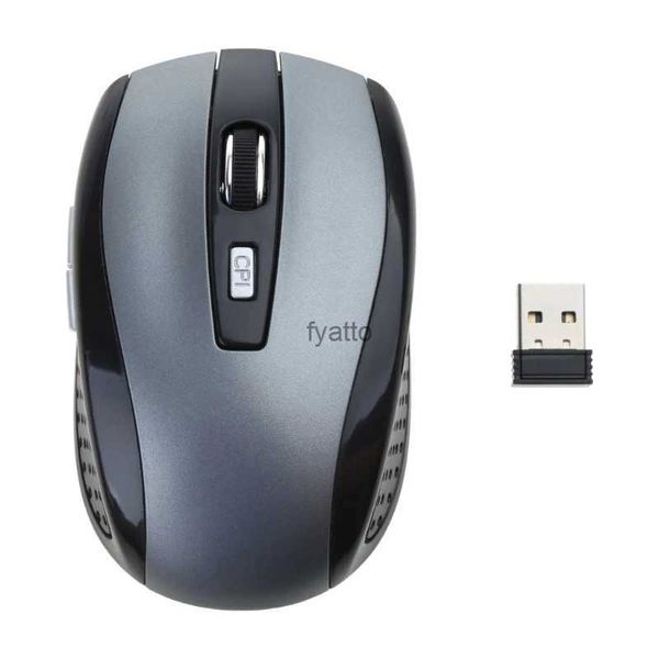 Ratones 2.4G COMPUTADORA INALLADA Ratón DPI Ajustable Ergonomic Ergonomic Apreta 6-Button inalámbrica óptica portátil H240407